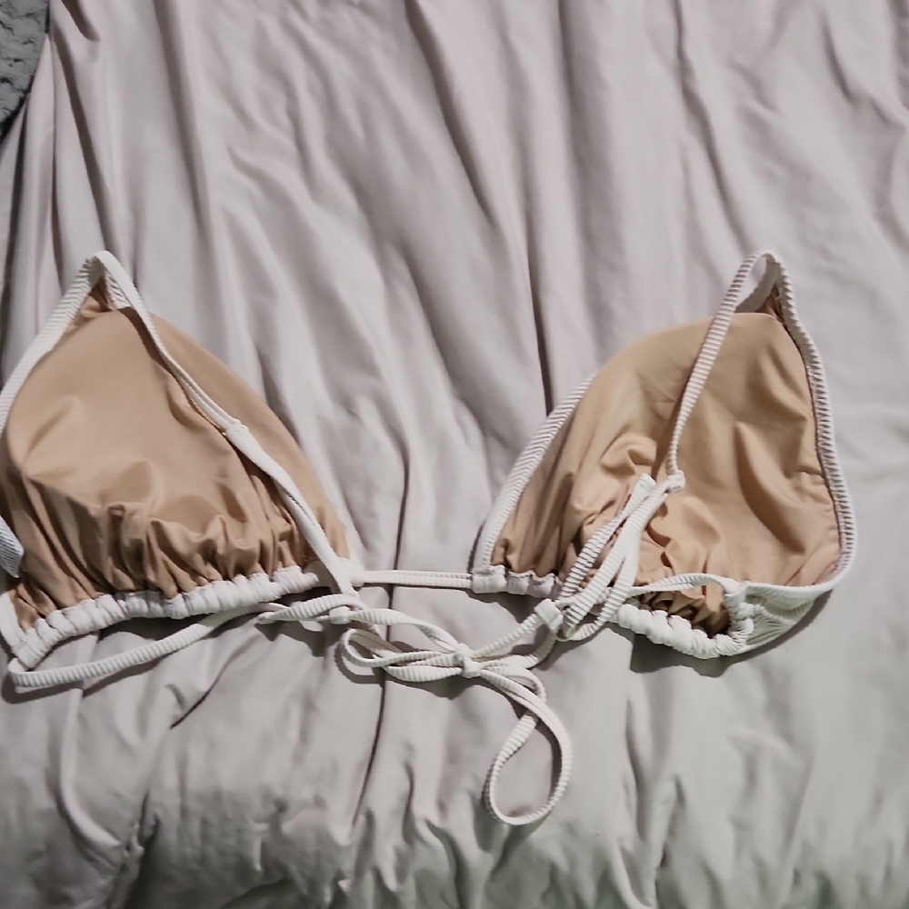 White Ribbed Bikini Set - Picture 5 of 6